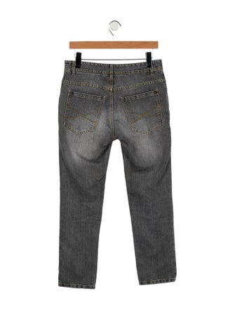 Brunello Cucinelli Mid-Rise Straight Leg Jeans