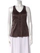 Brunello Cucinelli Silk Scoop Neck Top