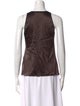 Brunello Cucinelli Silk Scoop Neck Top
