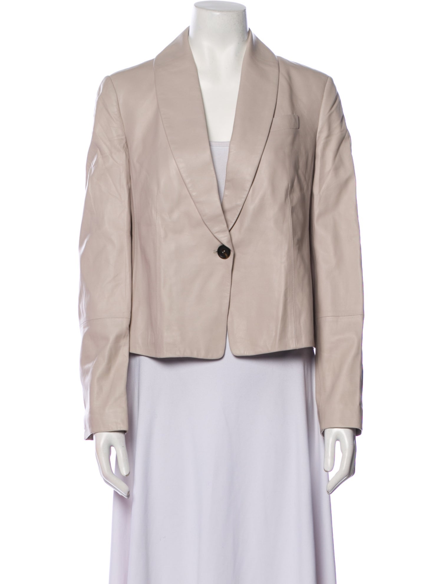 Brunello Cucinelli Leather Blazer