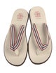 Brunello Cucinelli Striped Flip Flops
