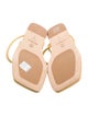 Brunello Cucinelli Monili Leather T-Strap Sandals