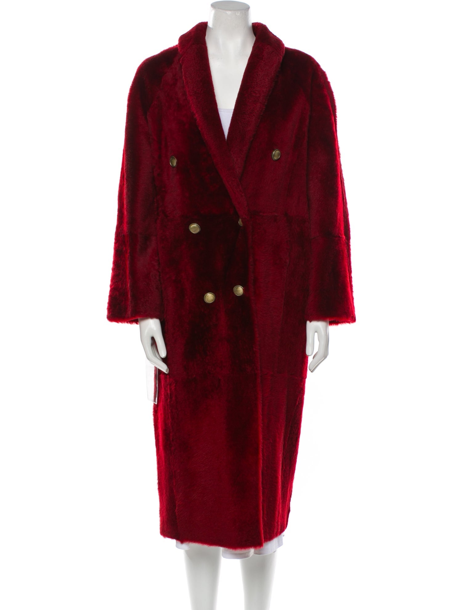 Brunello Cucinelli Alpaca Faux Fur Coat