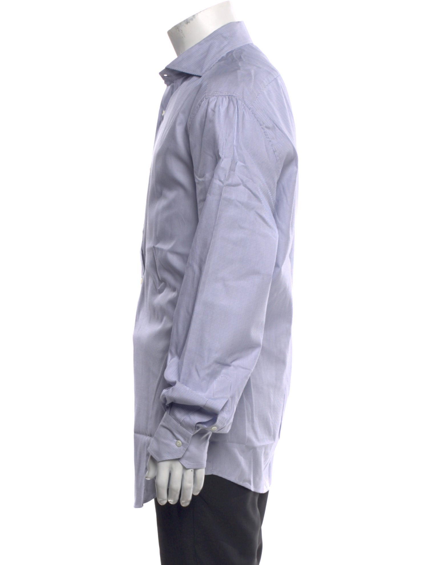 Brunello Cucinelli Plaid Print Long Sleeve Dress Shirt