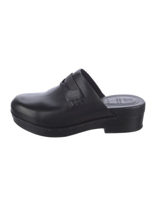 Brunello Cucinelli Monili Leather Mules