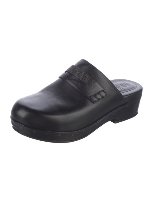Brunello Cucinelli Monili Leather Mules