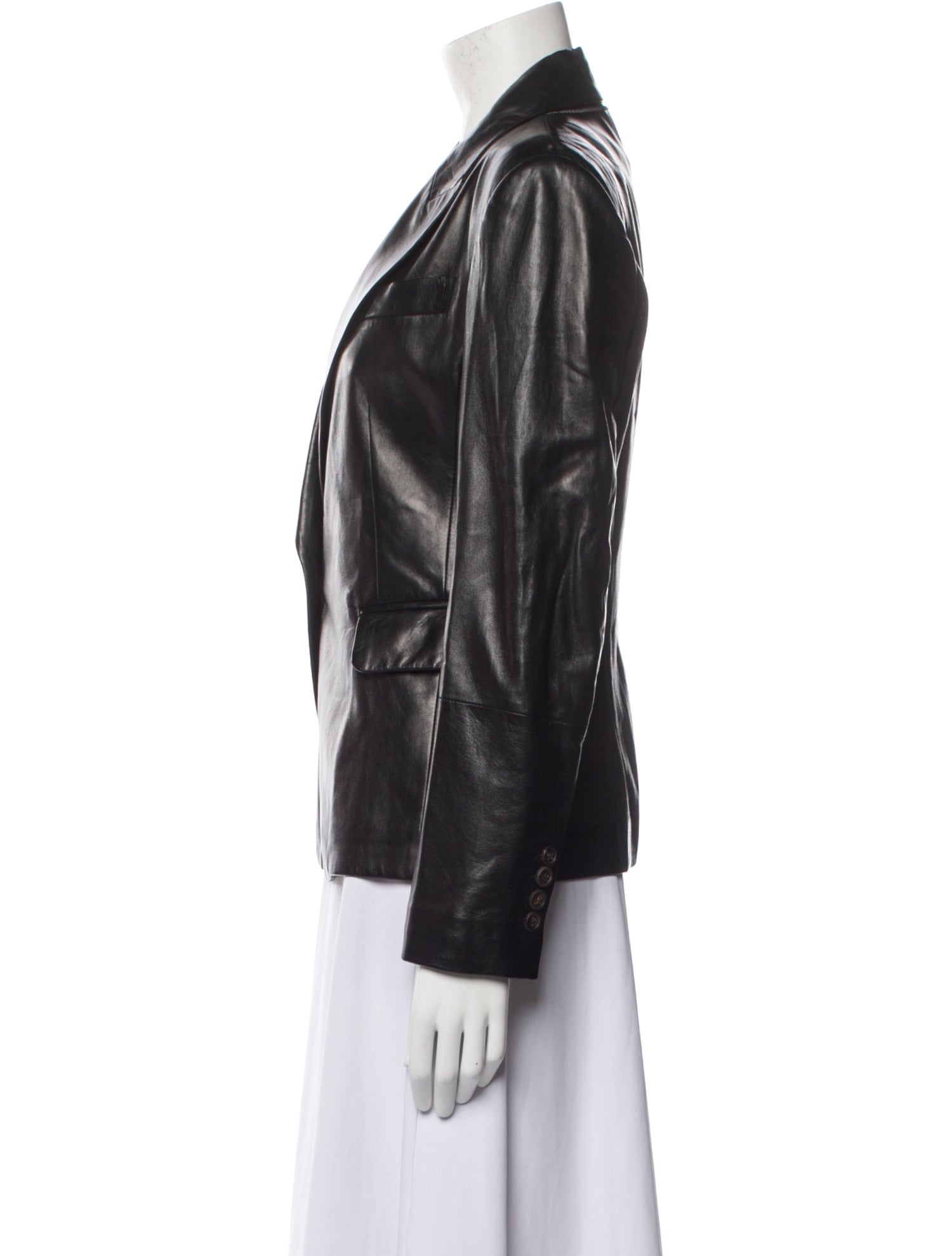 Brunello Cucinelli Leather Blazer