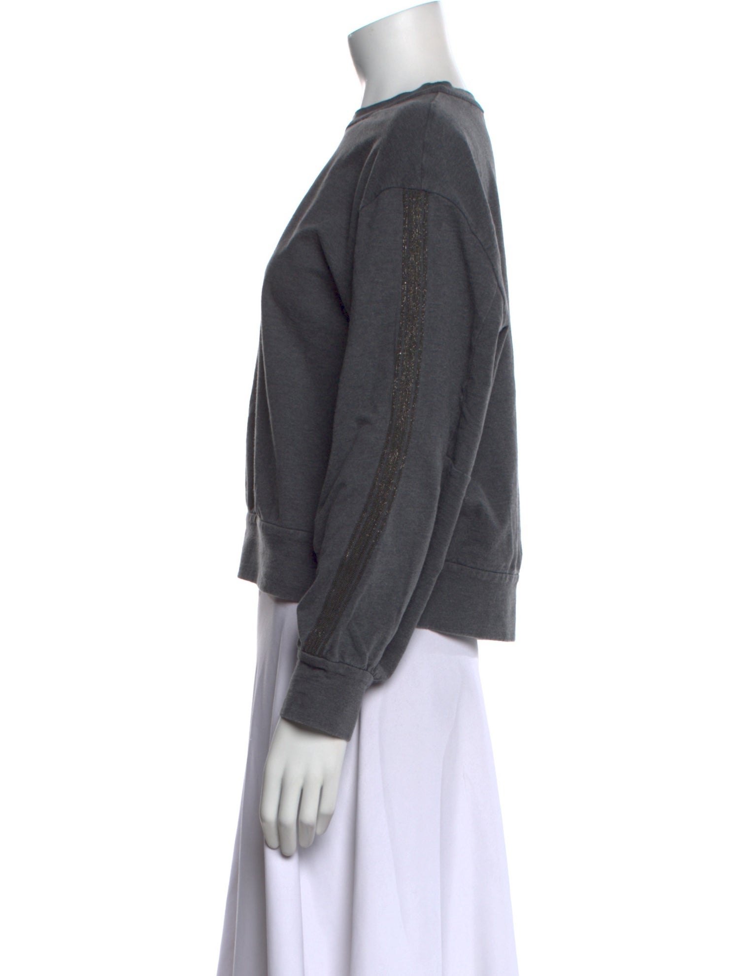 Brunello Cucinelli Crew Neck Long Sleeve Sweatshirt