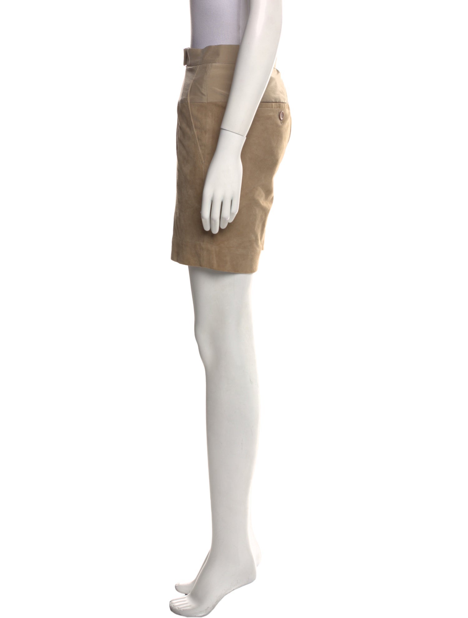 Brunello Cucinelli Leather Mini Shorts