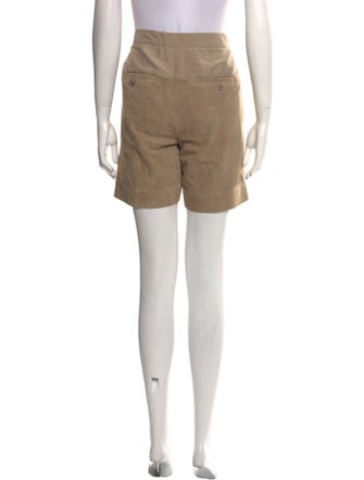 Brunello Cucinelli Leather Mini Shorts