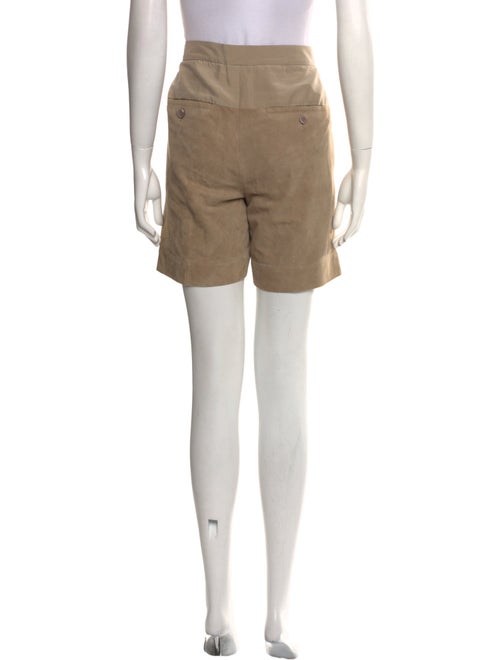 Brunello Cucinelli Leather Mini Shorts