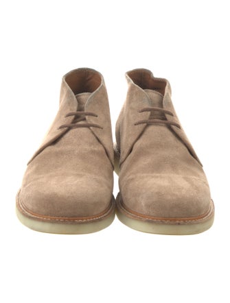 Brunello Cucinelli Suede Lace-Up Boots