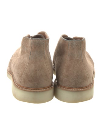 Brunello Cucinelli Suede Lace-Up Boots