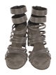 Brunello Cucinelli Monili Leather Gladiator Sandals