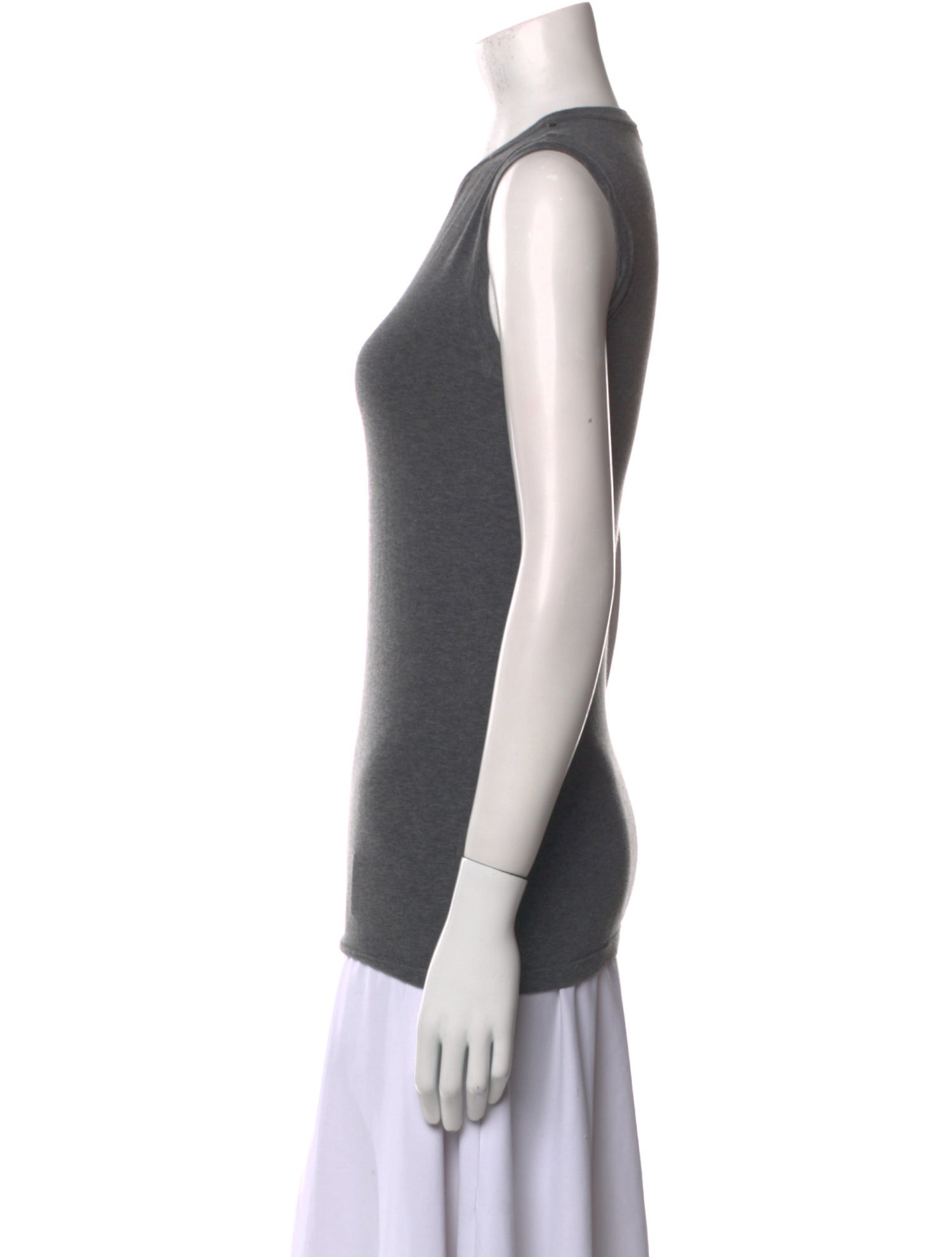 Brunello Cucinelli Crew Neck Sleeveless Top