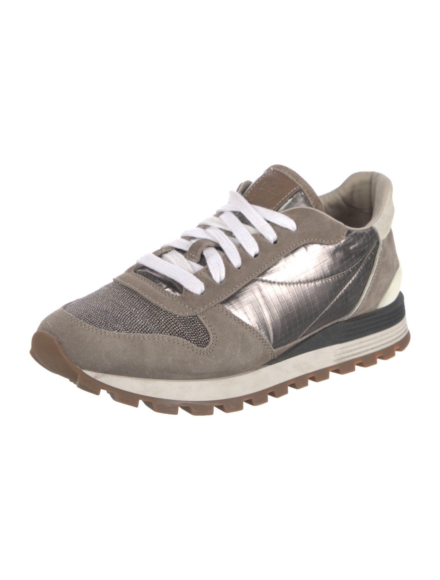Brunello Cucinelli Monili Suede Sneakers