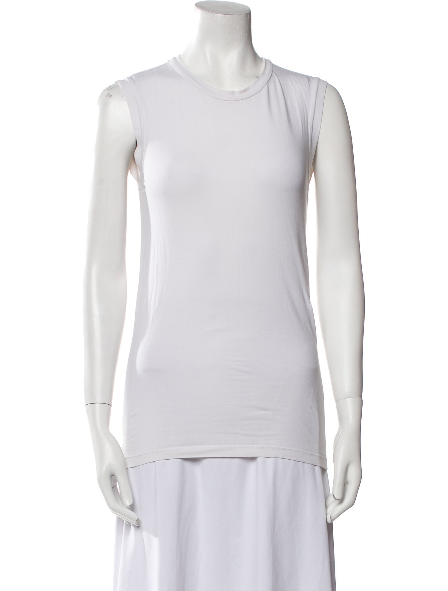 Brunello Cucinelli Crew Neck Sleeveless Top