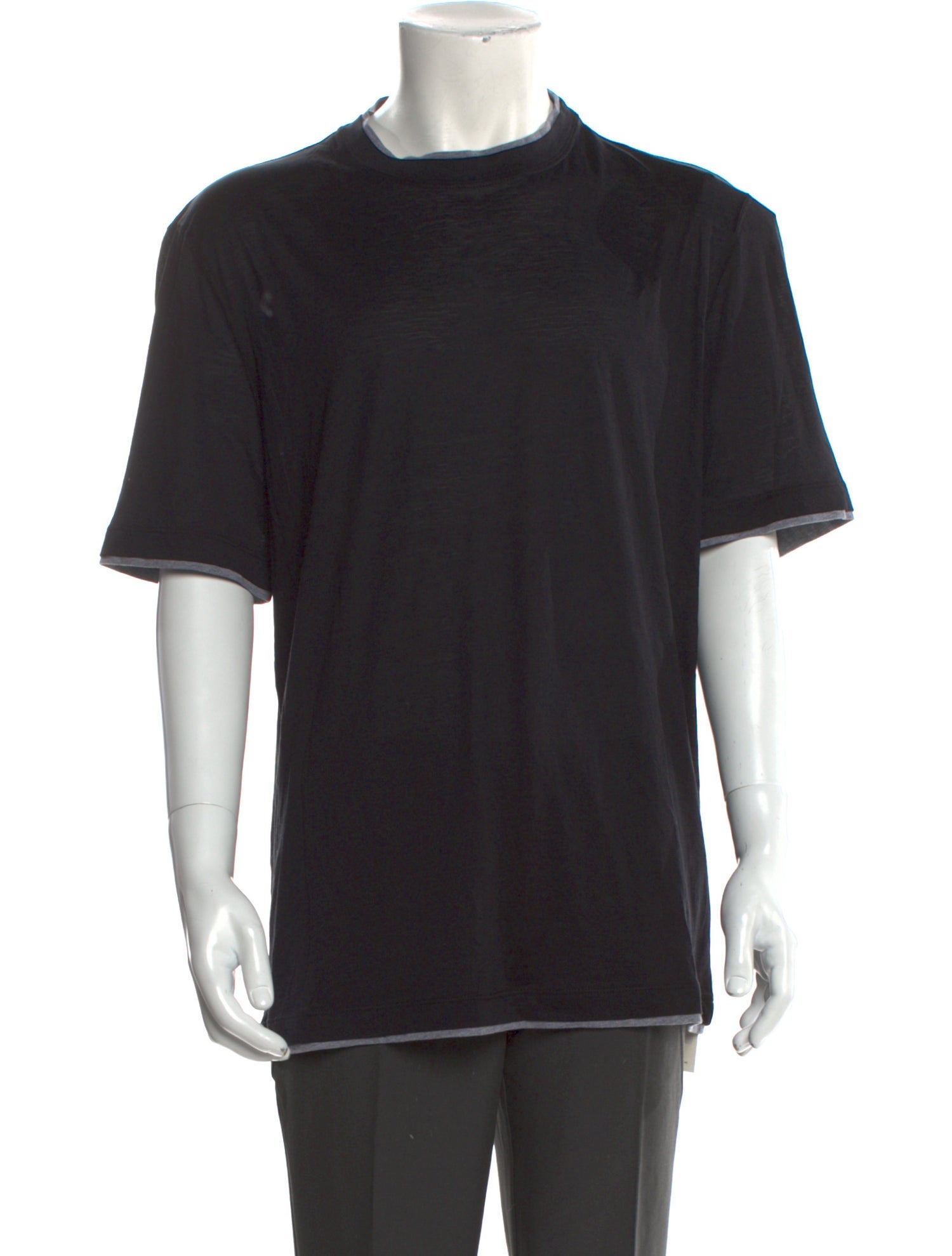 Brunello Cucinelli Silk Crew Neck T-Shirt w/ Tags