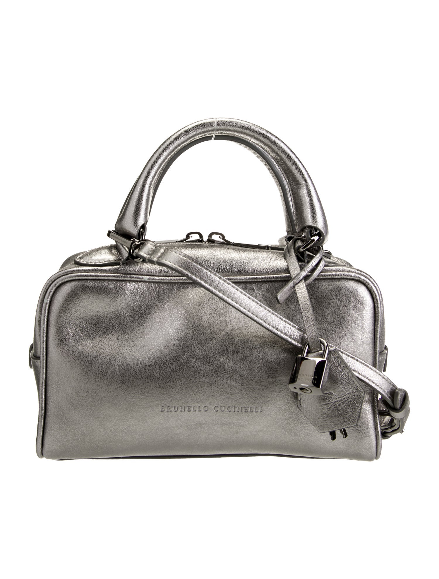 Brunello Cucinelli Leather Top Handle Bag