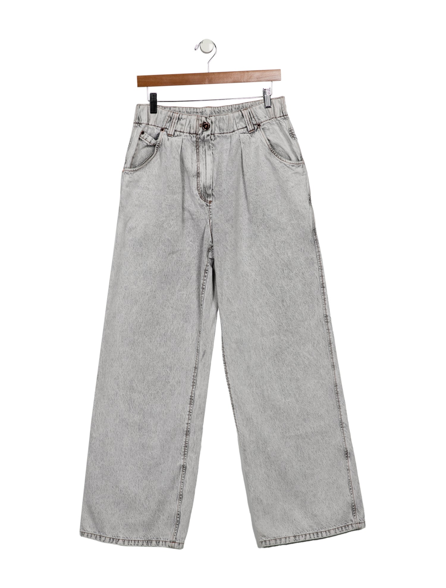 Brunello Cucinelli High-Rise Wide Leg Jeans