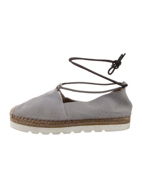 Brunello Cucinelli Monili Suede Espadrilles