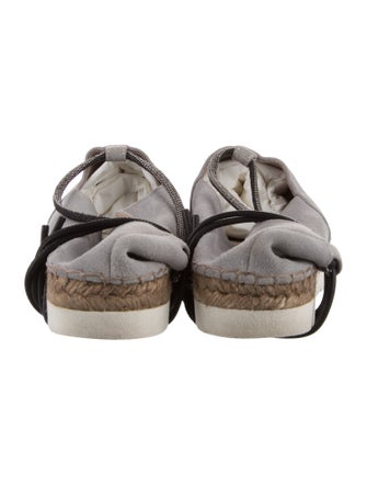 Brunello Cucinelli Monili Suede Espadrilles