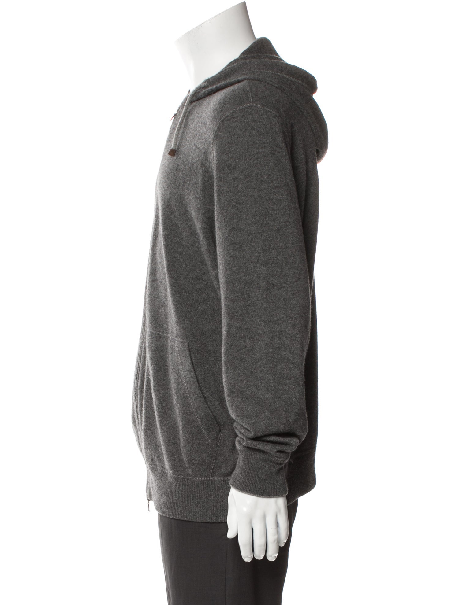 Brunello Cucinelli Cashmere V-Neck Hoodie