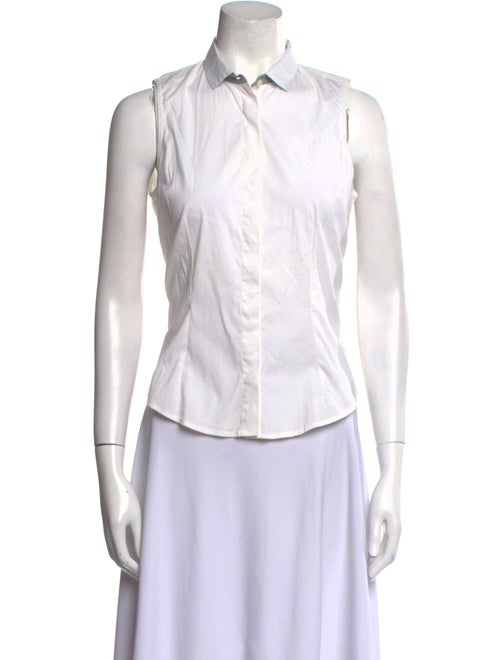 Brunello Cucinelli Sleeveless Button-Up Top