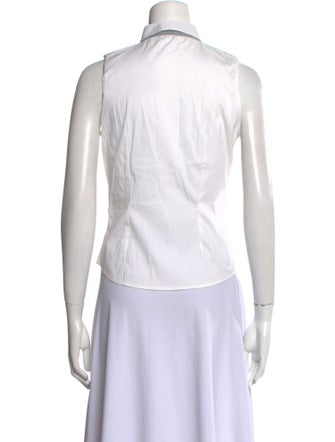 Brunello Cucinelli Sleeveless Button-Up Top
