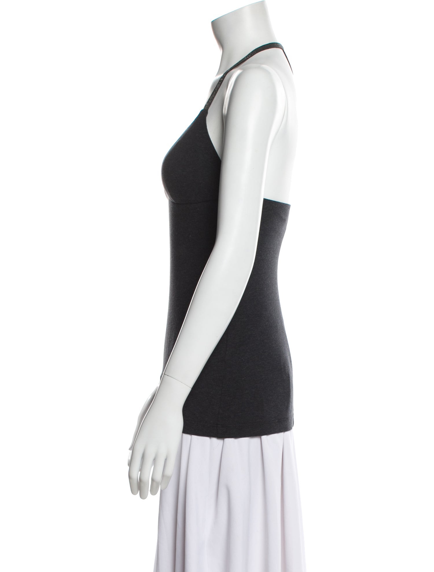 Brunello Cucinelli V-Neck Sleeveless Top w/ Tags