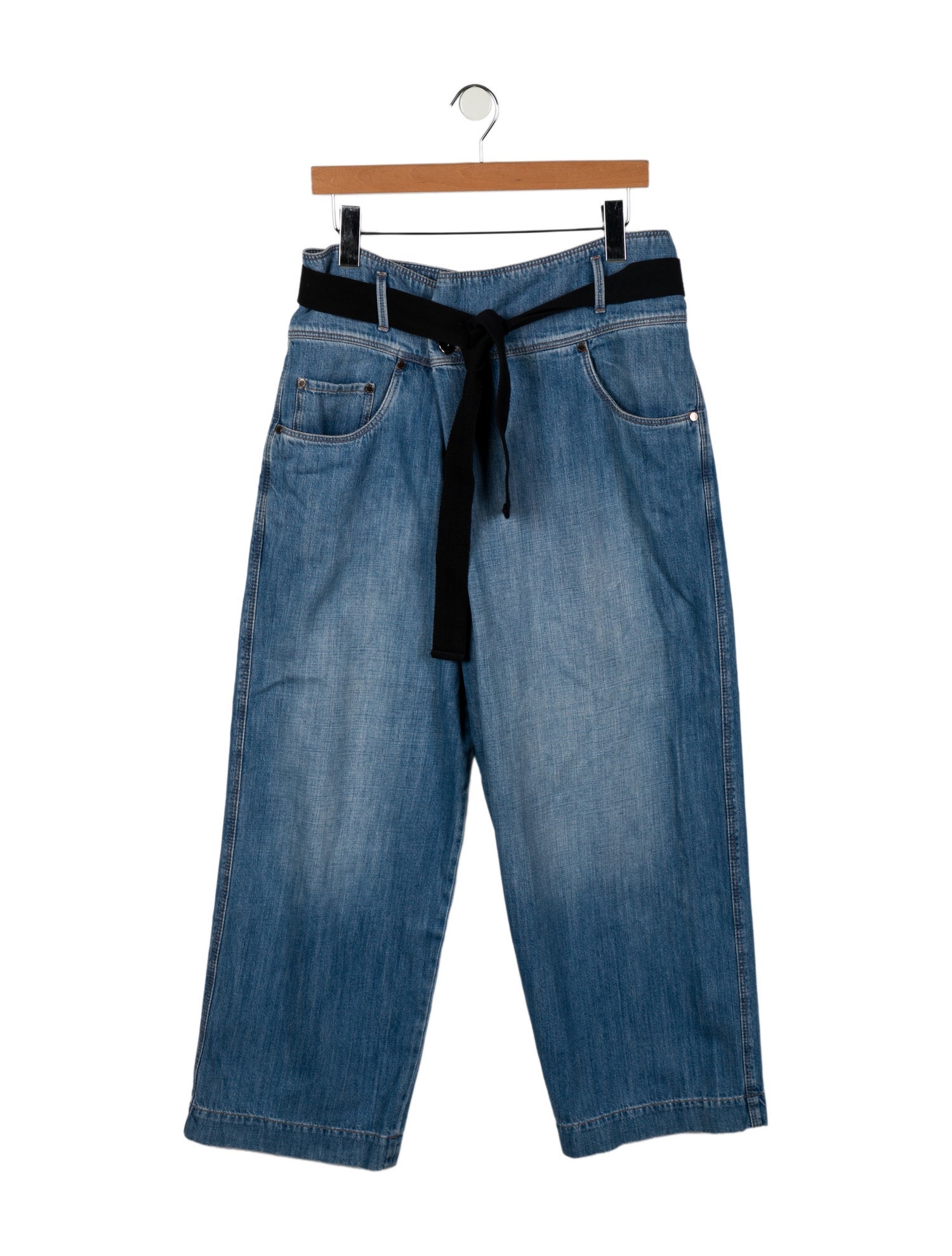 Brunello Cucinelli High-Rise Wide Leg Jeans