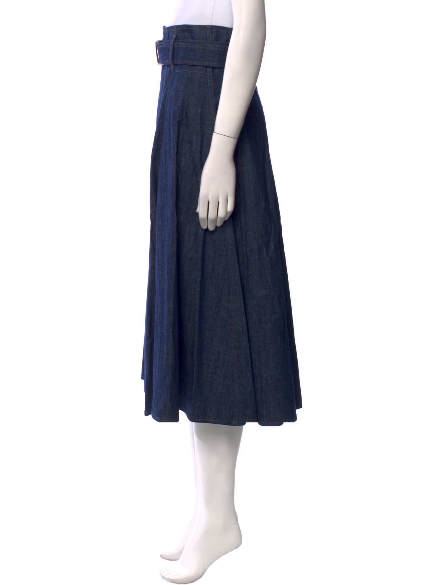 Brunello Cucinelli Beaded Accents Knee-Length Skirt