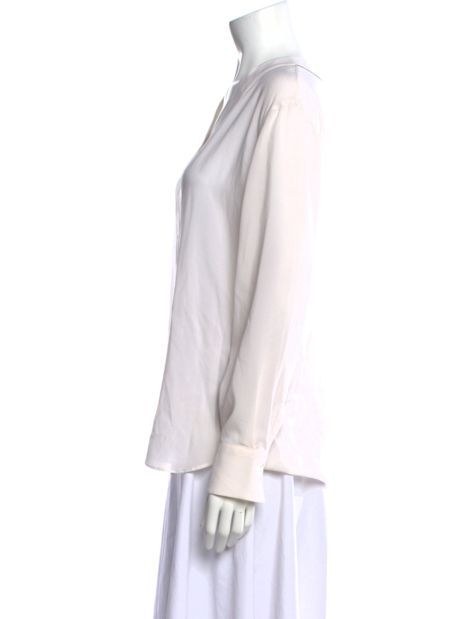 Brunello Cucinelli Silk Cowl Neck Blouse