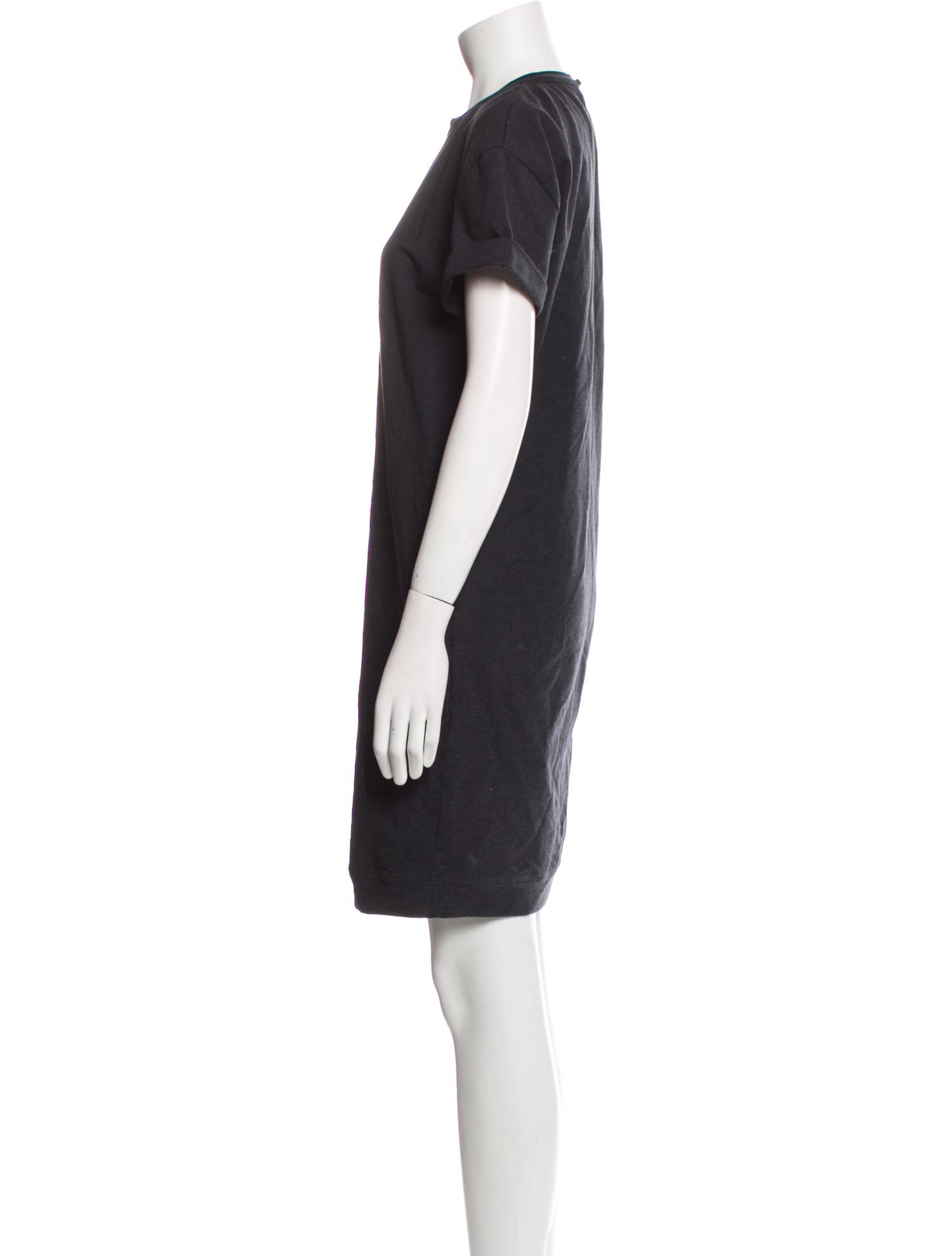 Brunello Cucinelli Crew Neck Mini Dress