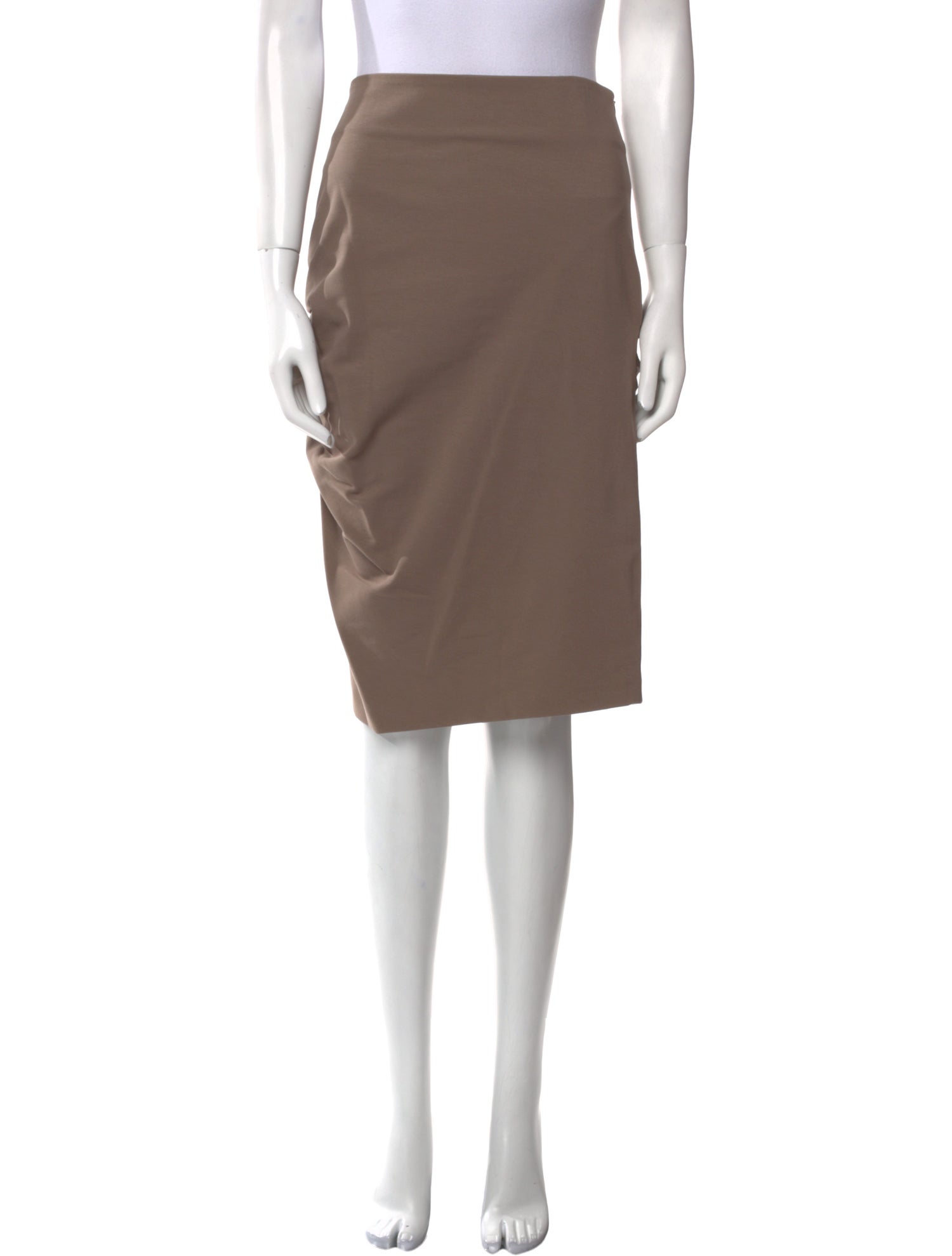 Brunello Cucinelli Pleated Accents Knee-Length Skirt