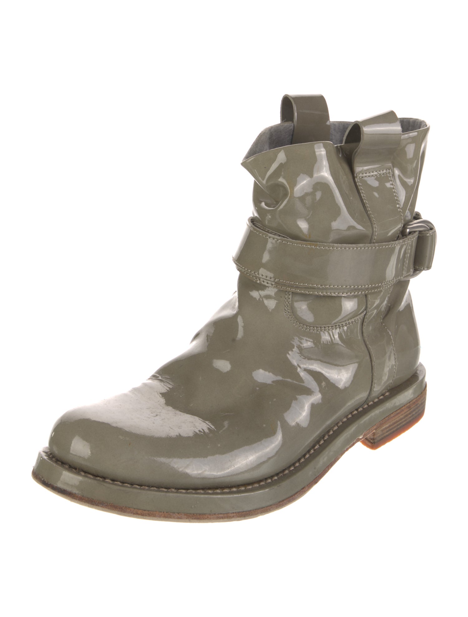 Brunello Cucinelli Patent Leather Rain Boots