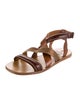 Brunello Cucinelli Monili Leather Gladiator Sandals