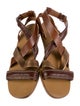 Brunello Cucinelli Monili Leather Gladiator Sandals