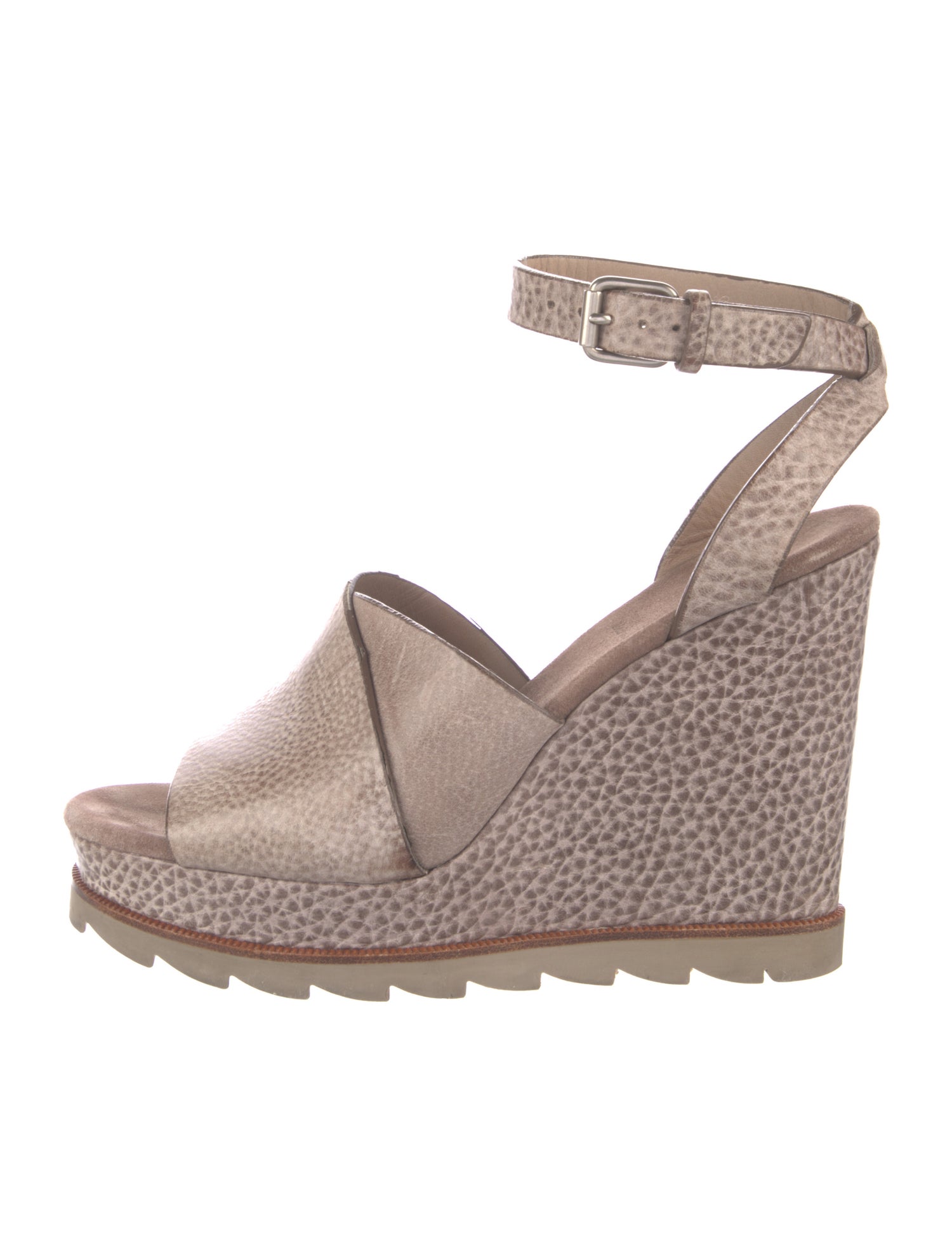 Brunello Cucinelli Leather Slingback Sandals