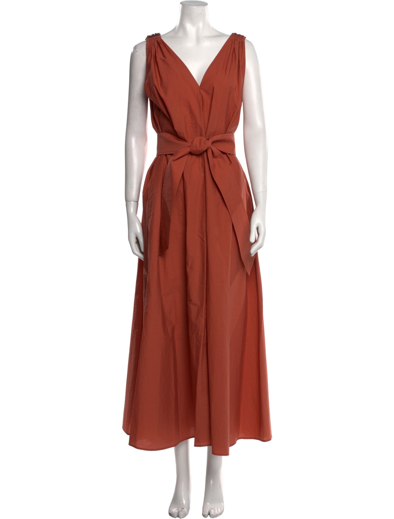 Brunello Cucinelli V-Neck Long Dress