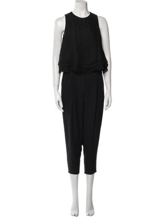 Brunello Cucinelli Silk Crew Neck Jumpsuit
