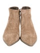 Brunello Cucinelli Suede Beaded Accents Boots