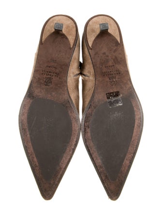 Brunello Cucinelli Suede Beaded Accents Boots