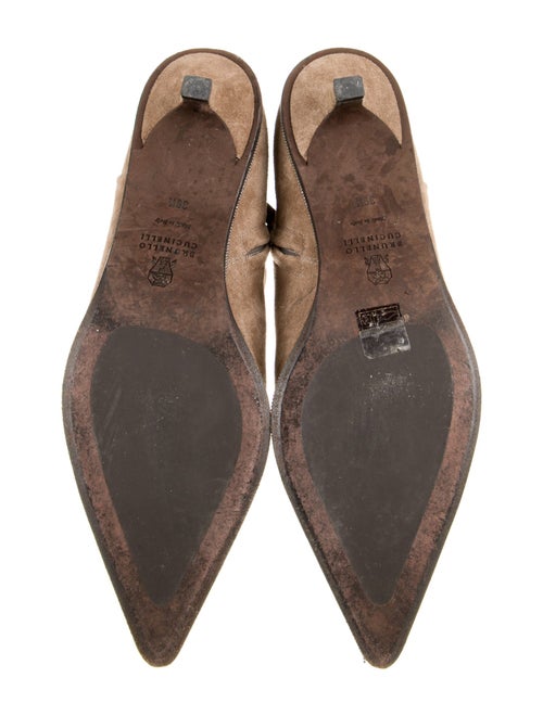 Brunello Cucinelli Suede Beaded Accents Boots