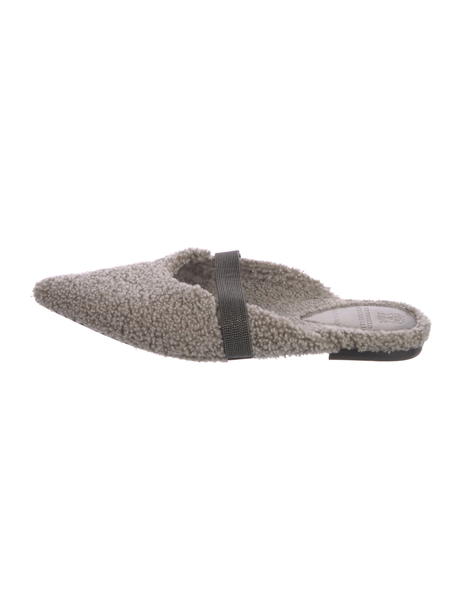 Brunello Cucinelli Monili Shearling Mules