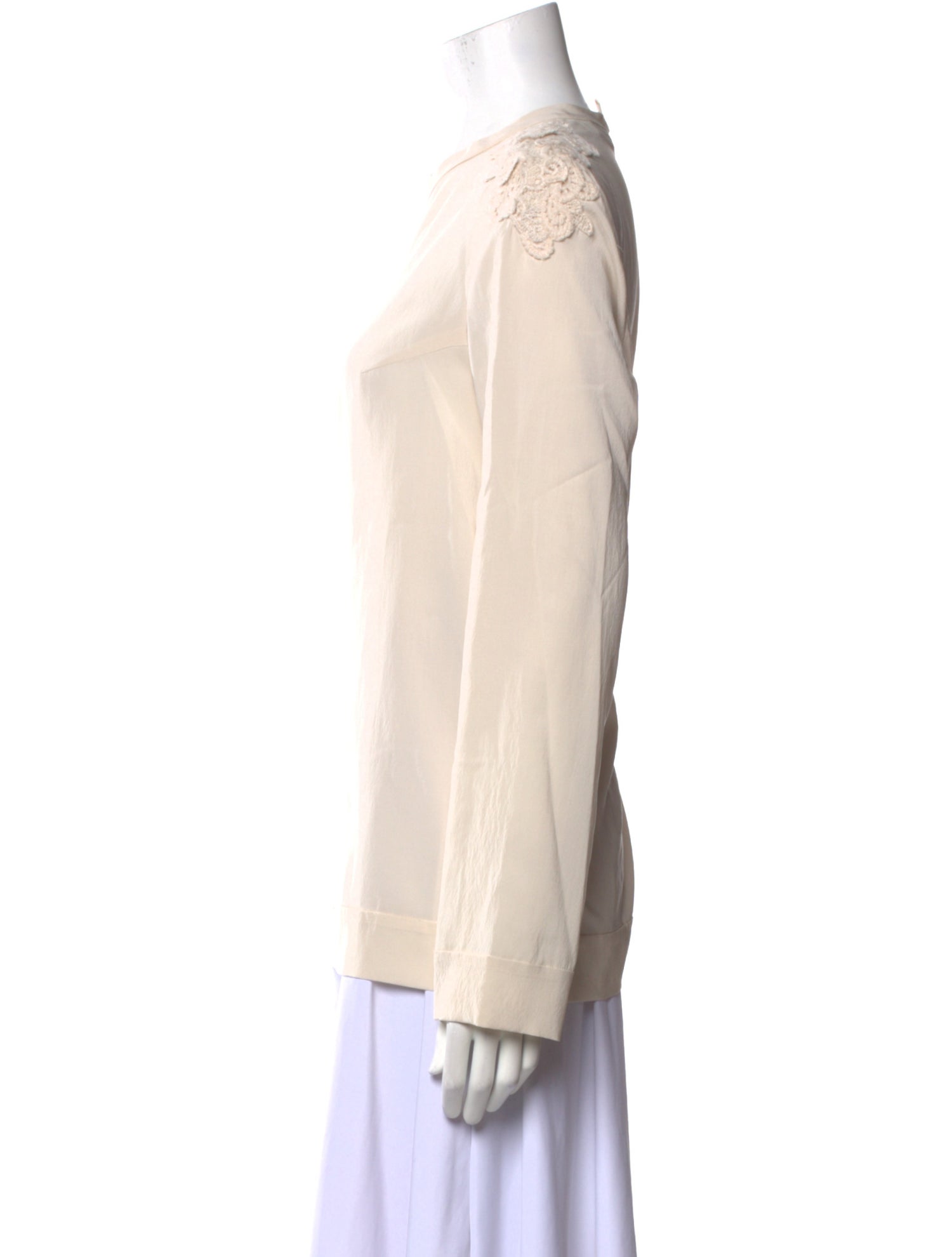 Brunello Cucinelli Silk Crew Neck T-Shirt