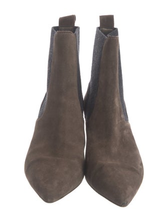 Brunello Cucinelli Monili Suede Chelsea Boots
