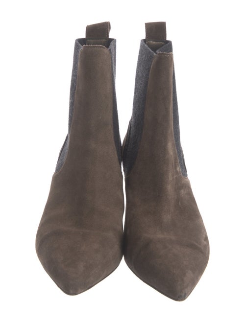 Brunello Cucinelli Monili Suede Chelsea Boots