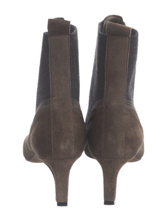 Brunello Cucinelli Monili Suede Chelsea Boots