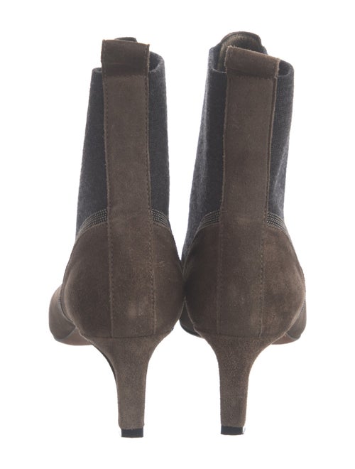 Brunello Cucinelli Monili Suede Chelsea Boots